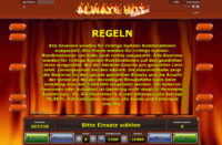 always-hot-deluxe-regeln