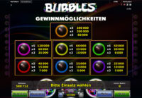 bubbles gewinne