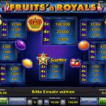 fruits-n-royals-gewinntabelle