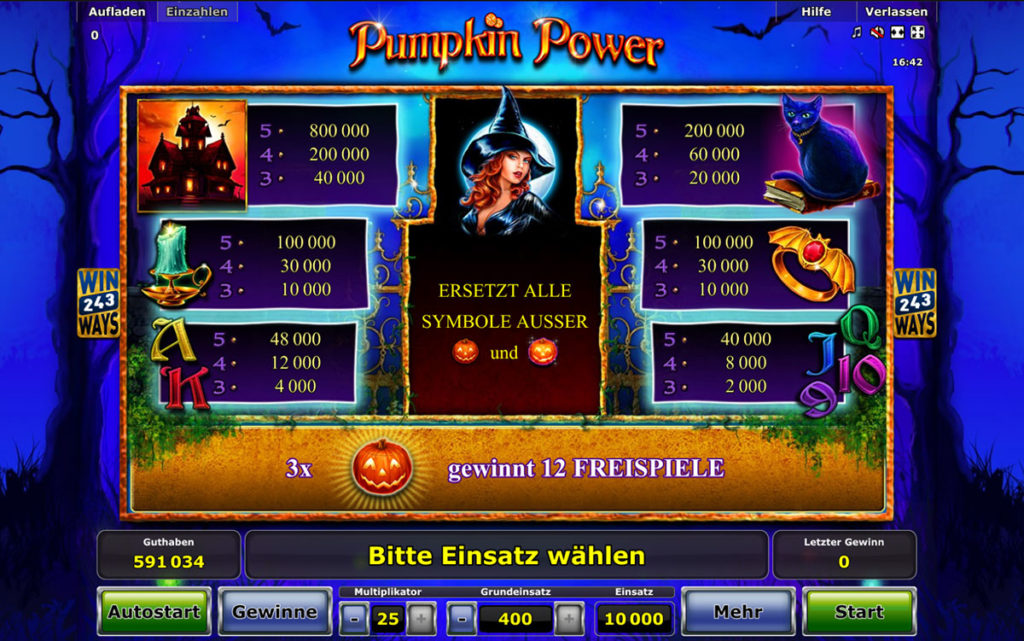 pumpkin power gewinne