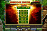 temple of secrets jackpot